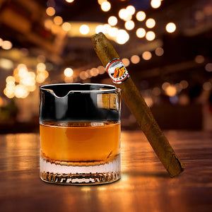 Whiskey Glass Cigar Cup