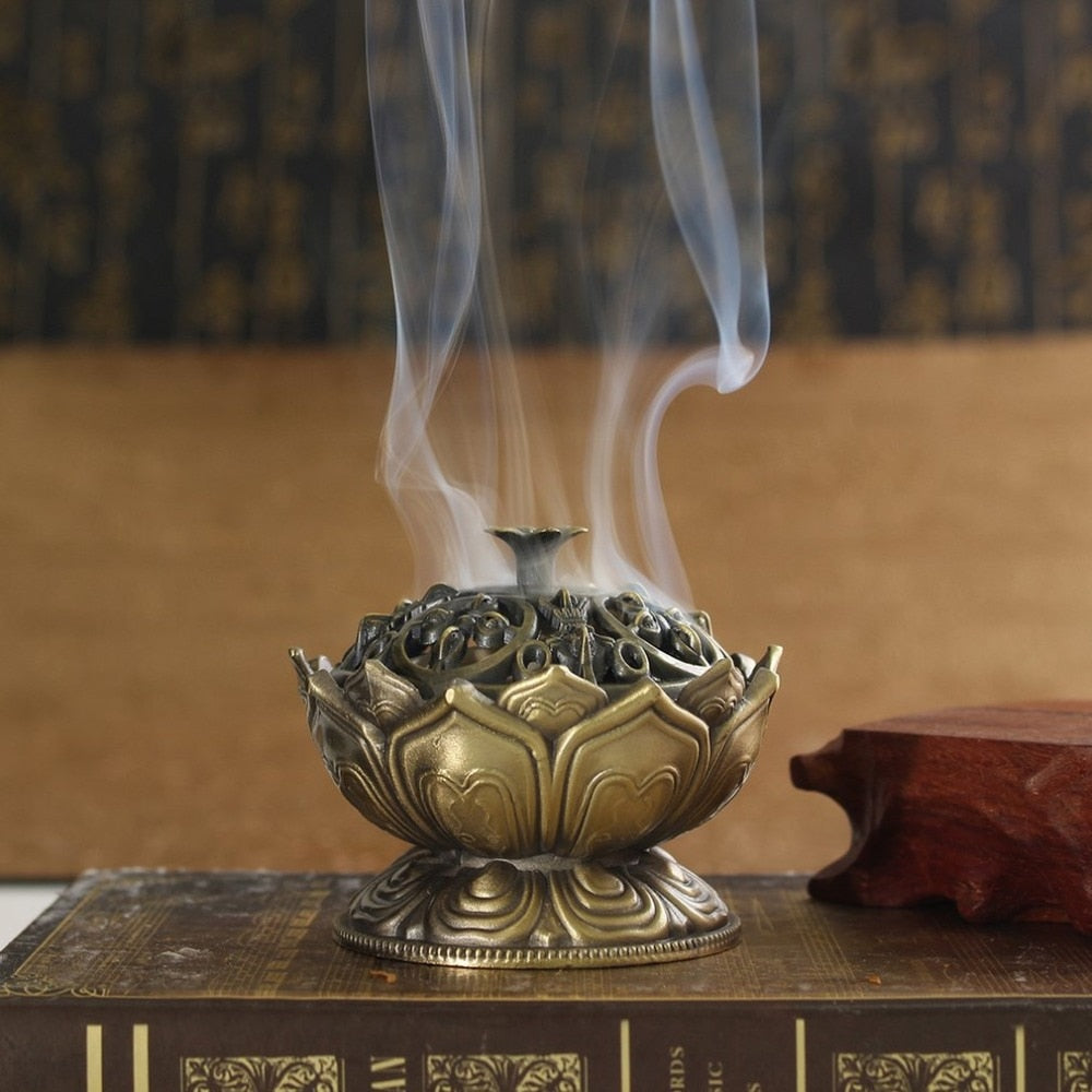 Chinese Buddha Alloy Incense Burner