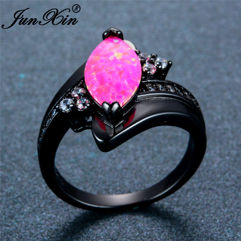 Pink Fire Opal Rings