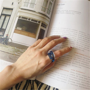 New Korea Transparent Candy Colorful Rings