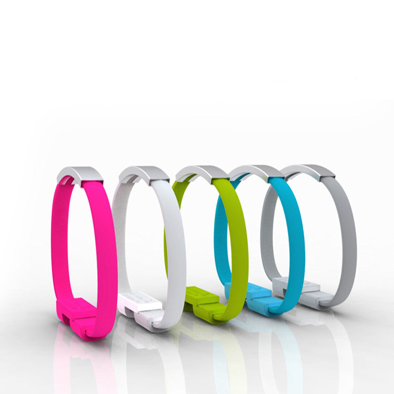 JUSFYU outdoor Colorful Mini Micro USB Bracelet Charger