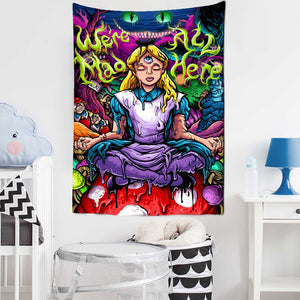 Anime Girl Magic Science Fiction Bohemian Hippie Tapestry