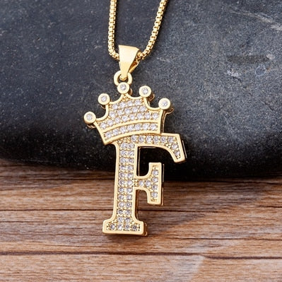 Alphabet Pendant Chain Necklace