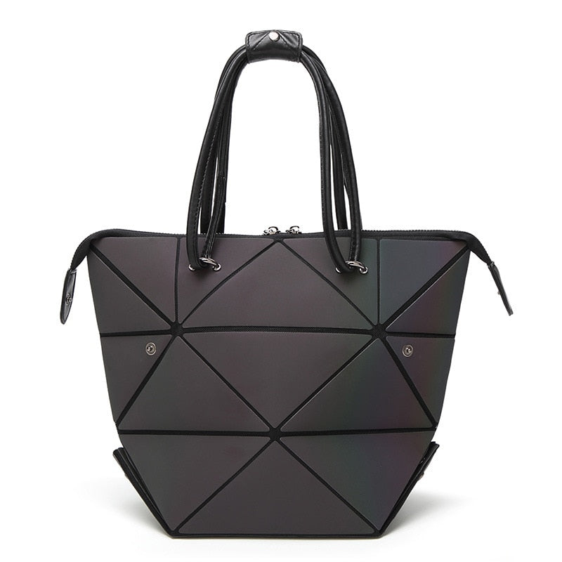 Luminous Geometric Ladies Tote Handbag