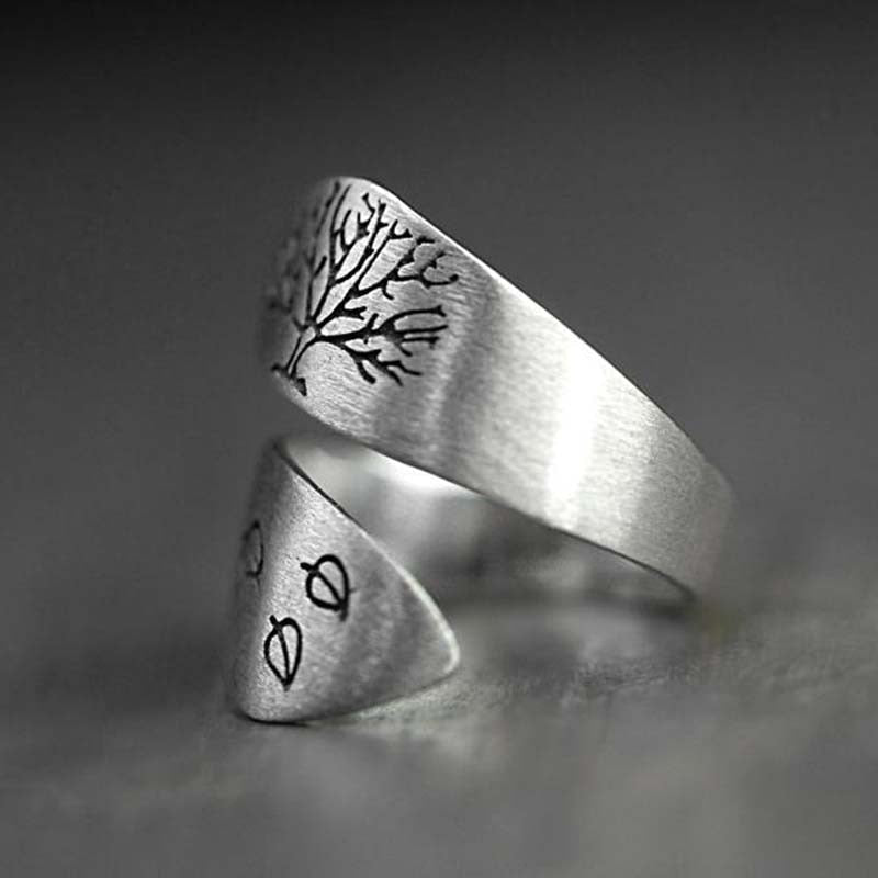 Tree of Life Silver Color Ring