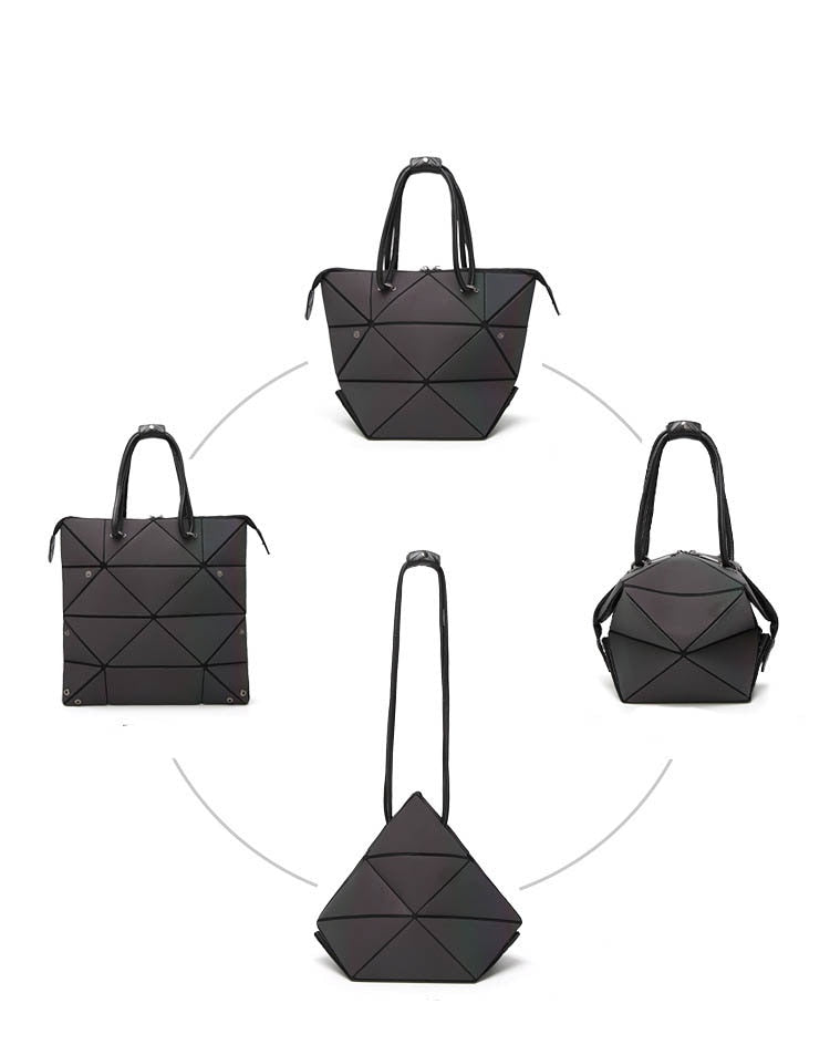 Luminous Geometric Ladies Tote Handbag