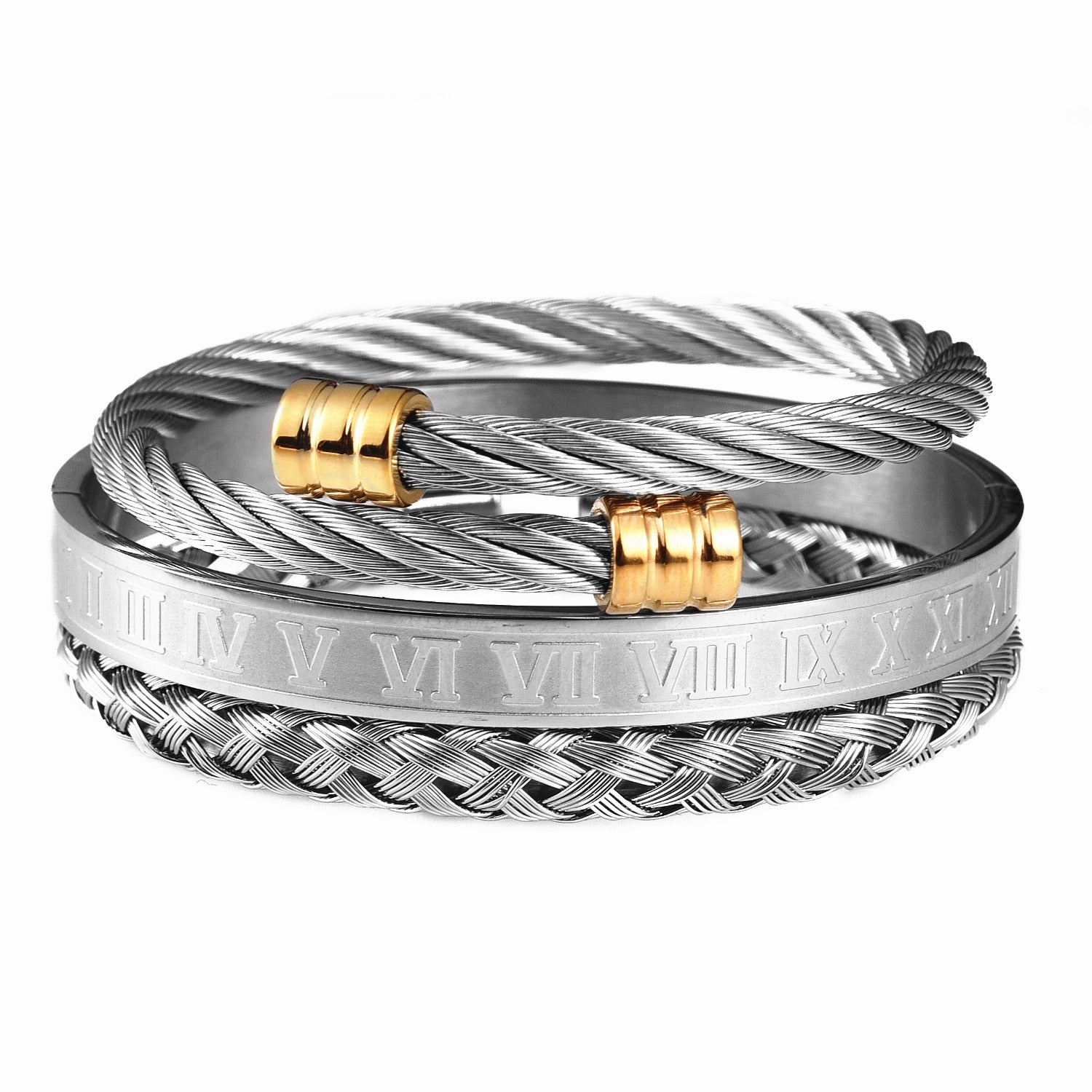 Stainless Steel Bracelet Hip Hop Men Jewelry