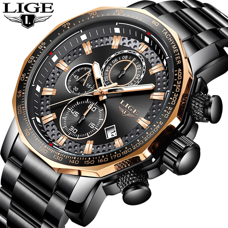 LIGE New Mens Watches by Annu Jewlery