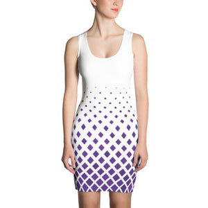 ANNU (Purple Matrix) Sublimation Cut & Sew Dress