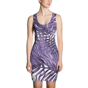 ANNU (Purple Palms) Sublimation Cut & Sew Dress