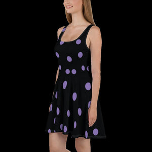 ANNU Purple Dot Matrix Dress