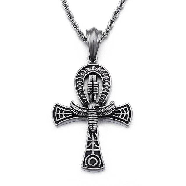 Ankh Cross of Life Pendant Necklace Men