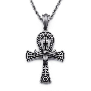 Ankh Cross of Life Pendant Necklace Men