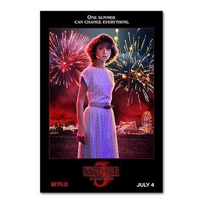 Stranger Things Season 3 Posters TV Movie Silk Cloth Prints Picture For Living Room Bedroom Decors