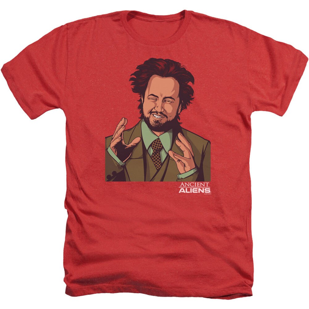 EMG - Ancient Aliens Adult Heather 40% Poly T-Shirt