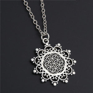 Seed Of Life Pendant Flower Of Life Sacred Geometry Necklace