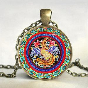Assorted Tibetan Buddhist mandala necklace, Sacred geometry Jewelry Spiritual