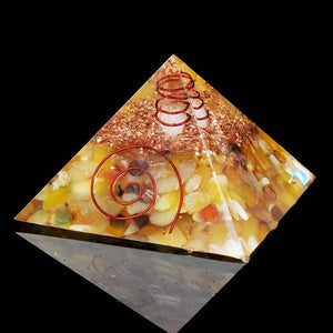 24 Style Orgone Energy Converter Orgonite Pyramid Soothe The Soul Stone That Change The Magnetic Field Of Life Resin Jewelry