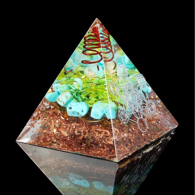 24 Style Orgone Energy Converter Orgonite Pyramid Soothe The Soul Stone That Change The Magnetic Field Of Life Resin Jewelry