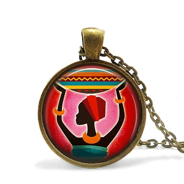 2019 Eye of Horus Egyptian Necklace Pendant Ankh Eternal Life Symbol Glass Cabochon Religion Art Jewelry for Men Women