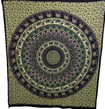 Purple Cotton Tapestry  (135 x 220 cm)